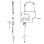 Accent Single Handle Mixer Tap with Pull-Down Spout - Chrome