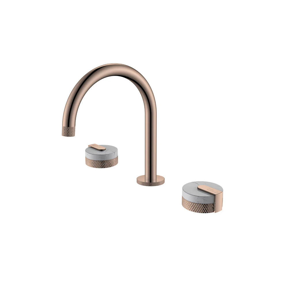 Accent Balle Deck Mounted Bathroom Mixer Tap - Rose Gold