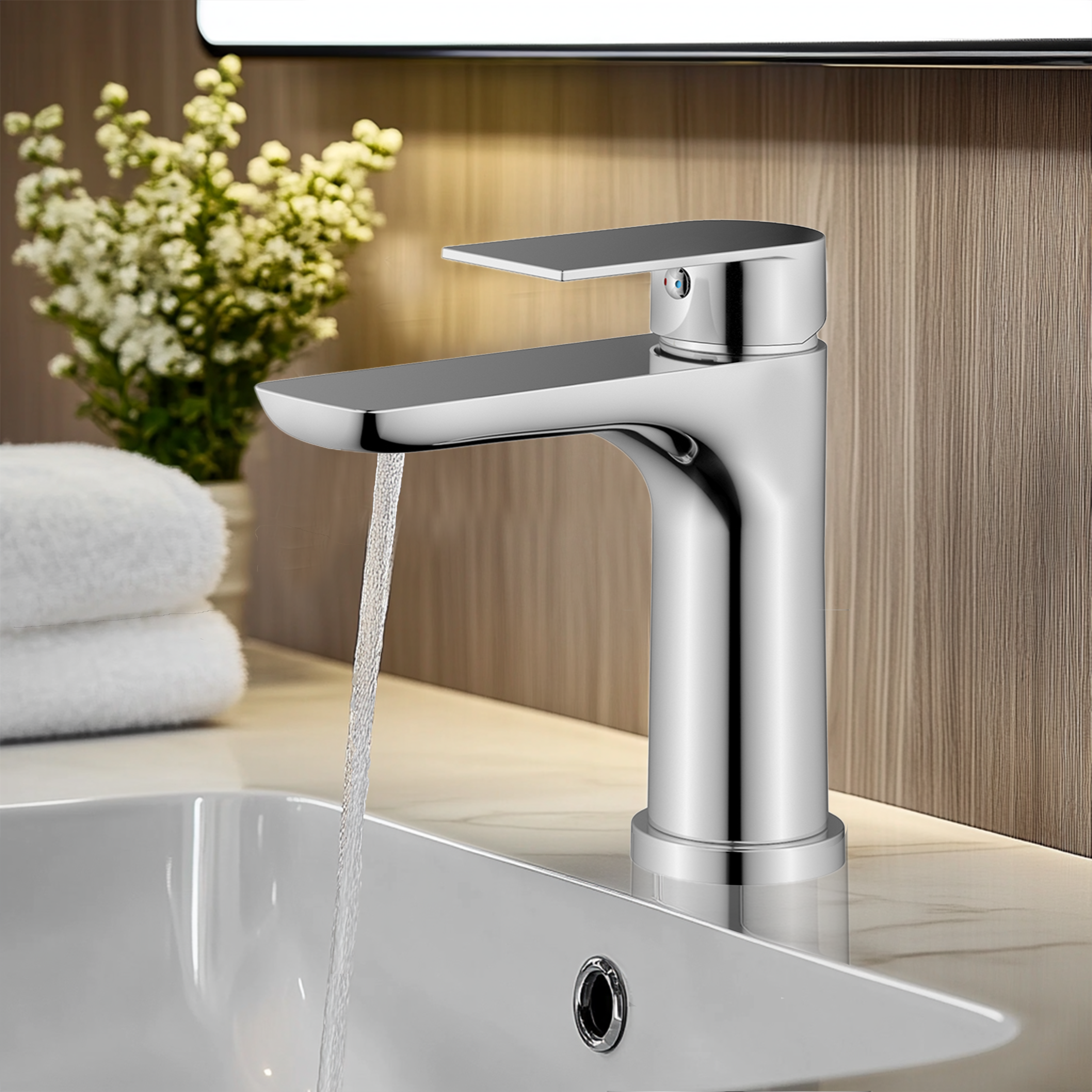 Accent Ella Basin Mixer Tap - Chrome