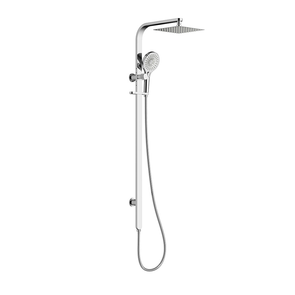 Accent Twin Rail Shower Set - Chrome