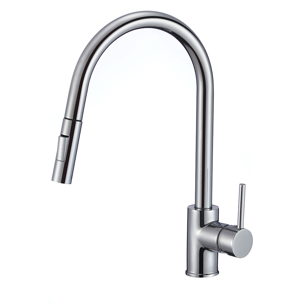 Accent Allure Mixer Tap with Pull-Down Spout - Chrome