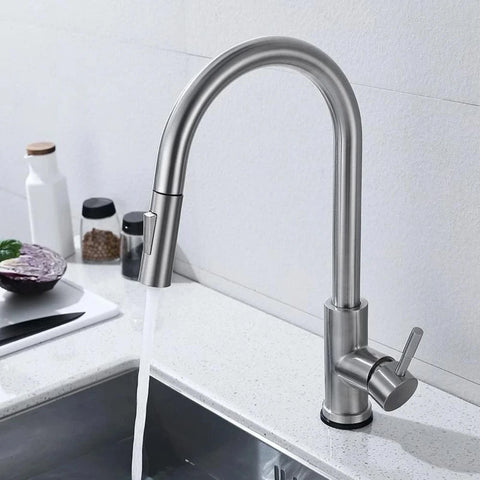 Accent Allure Mixer Tap with Pull-Down Spout - Chrome