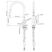 Accent Allure Mixer Tap with Pull-Out Spout - Brushed Nickel